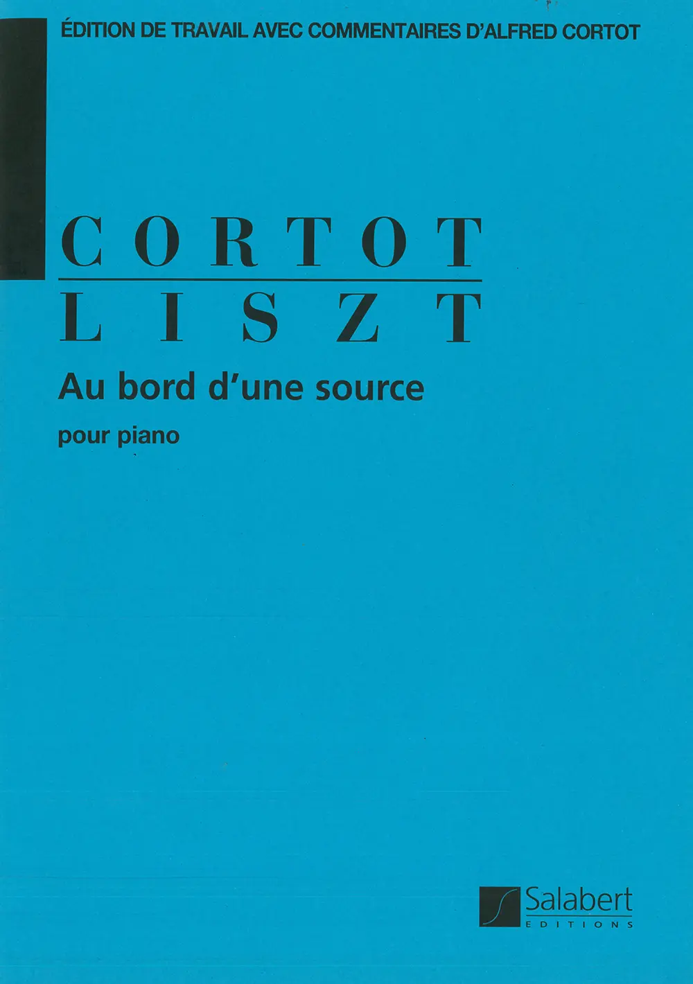 Cover: 9790048042094 | Au bord d'une source | Ed. A. Cortot - pour piano | Franz Liszt | Buch