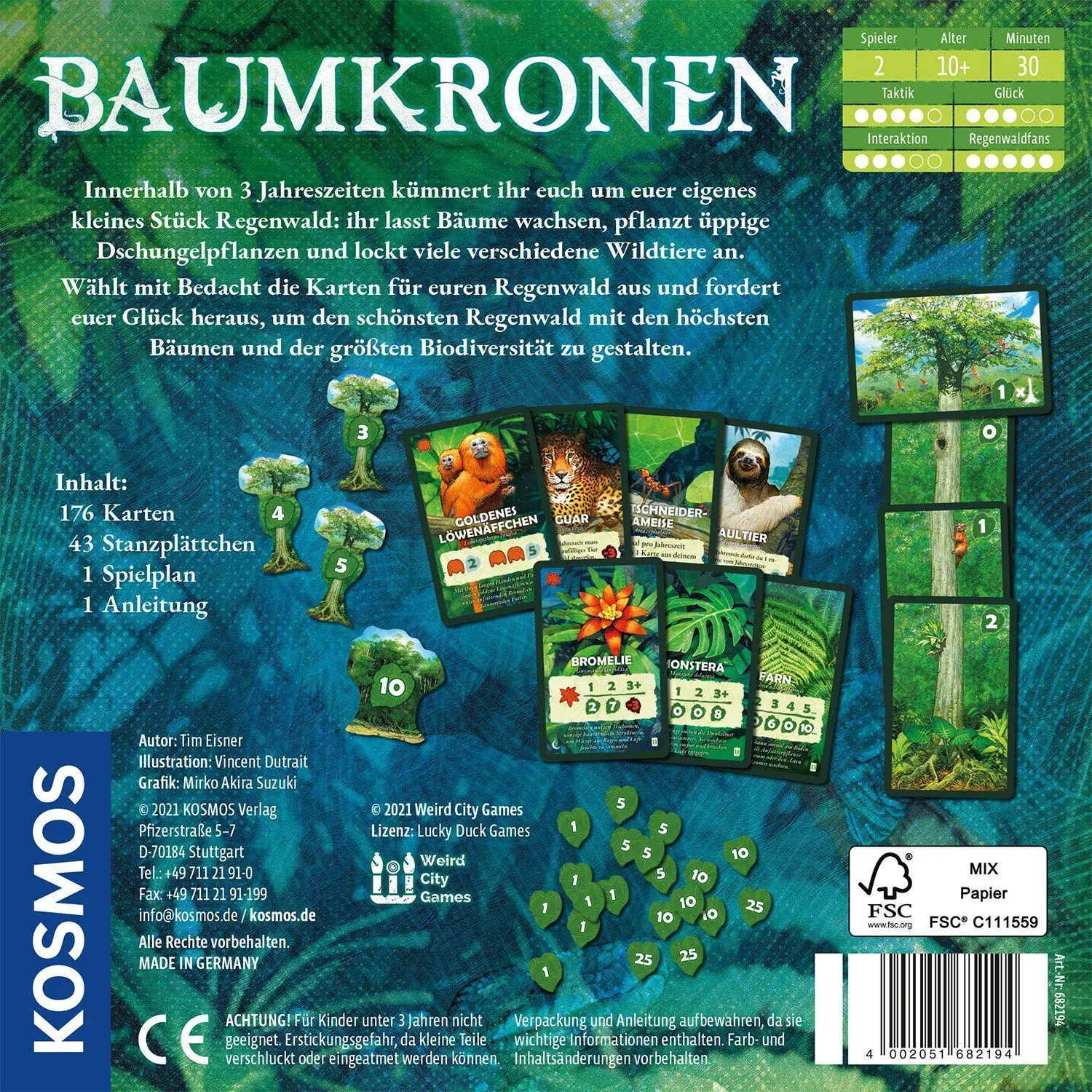 Bild: 4002051682194 | Baumkronen | Tim Eisner | Spiel | Brettspiel | 682194 | Deutsch | 2021