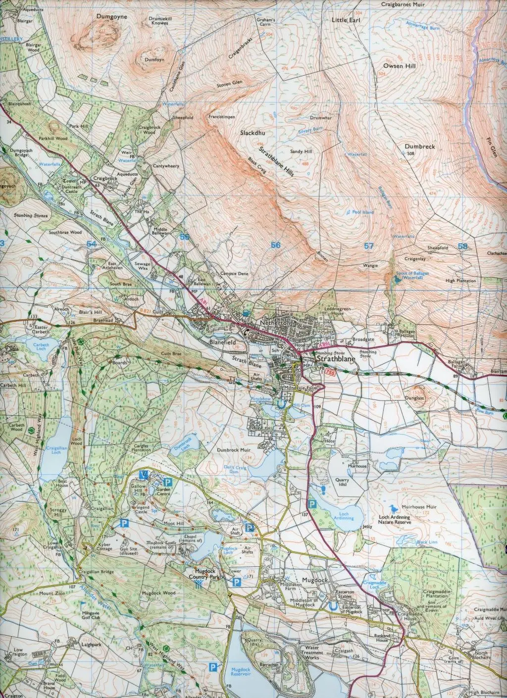 Bild: 9780319472194 | Campsie Fells | Ordnance Survey | (Land-)Karte | Karte/Landkarte