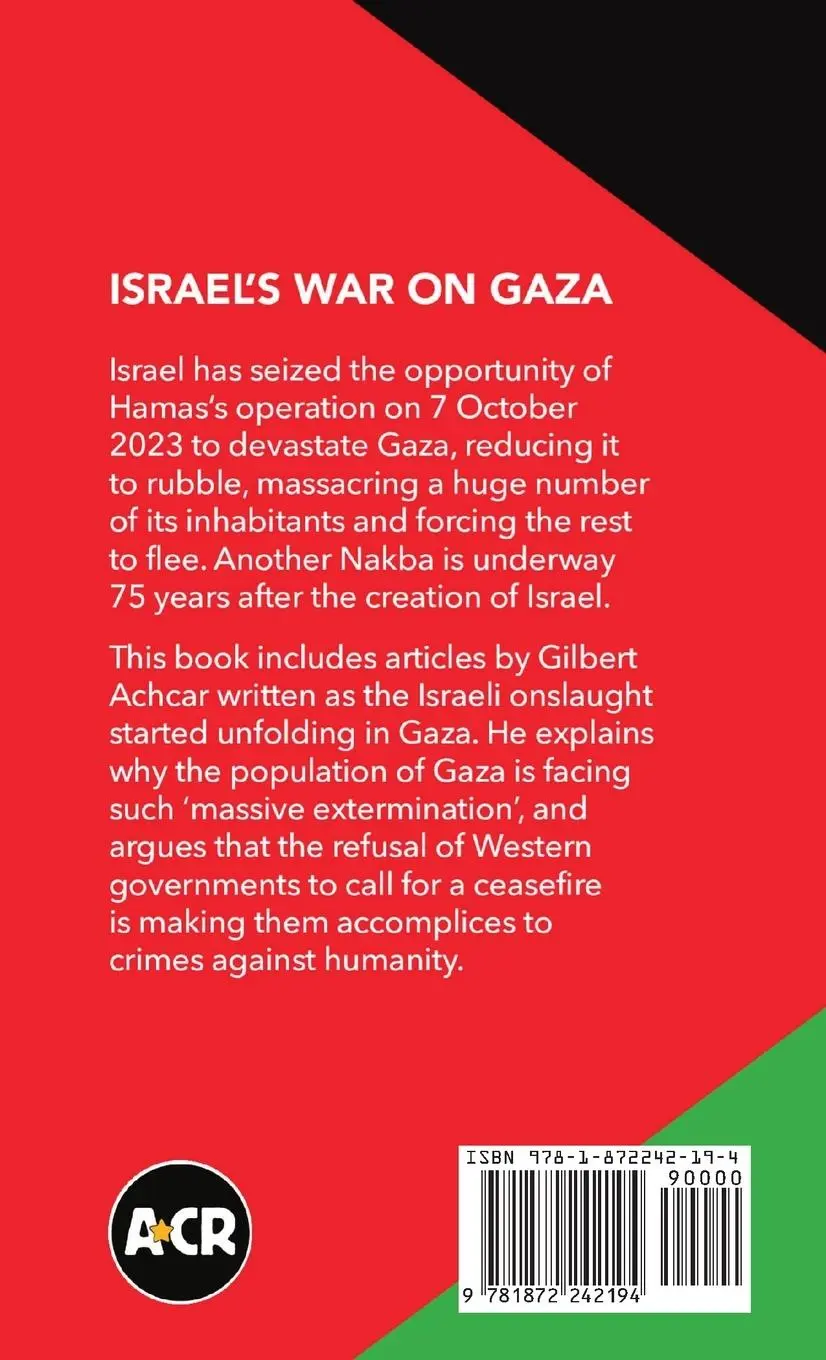 Rückseite: 9781872242194 | Israel's War on Gaza | Gilbert Achcar | Taschenbuch | Englisch | 2023