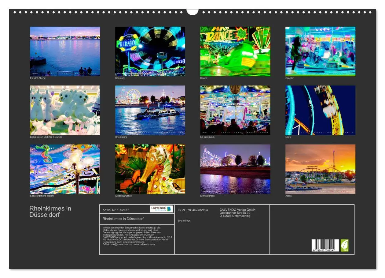 Bild: 9783457782194 | Rheinkirmes in Düsseldorf (Wandkalender 2026 DIN A2 quer), CALVENDO...