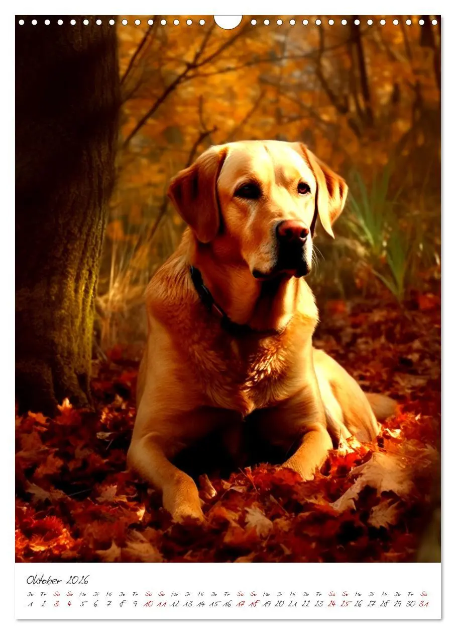 Bild: 9783516322194 | Der Labrador (Wandkalender 2026 DIN A3 hoch), CALVENDO Monatskalender