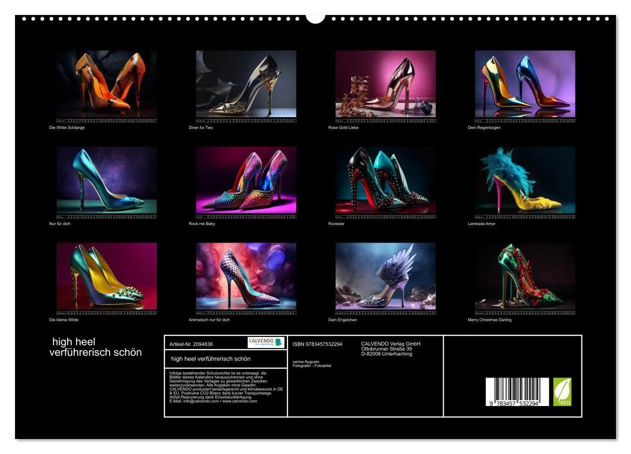 Bild: 9783457532294 | high heel verführerisch schön (hochwertiger Premium Wandkalender...