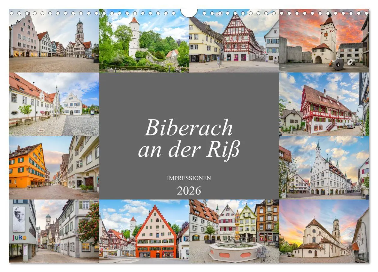 Cover: 9783457912294 | Biberach an der Riß Impressionen (Wandkalender 2026 DIN A3 quer),...