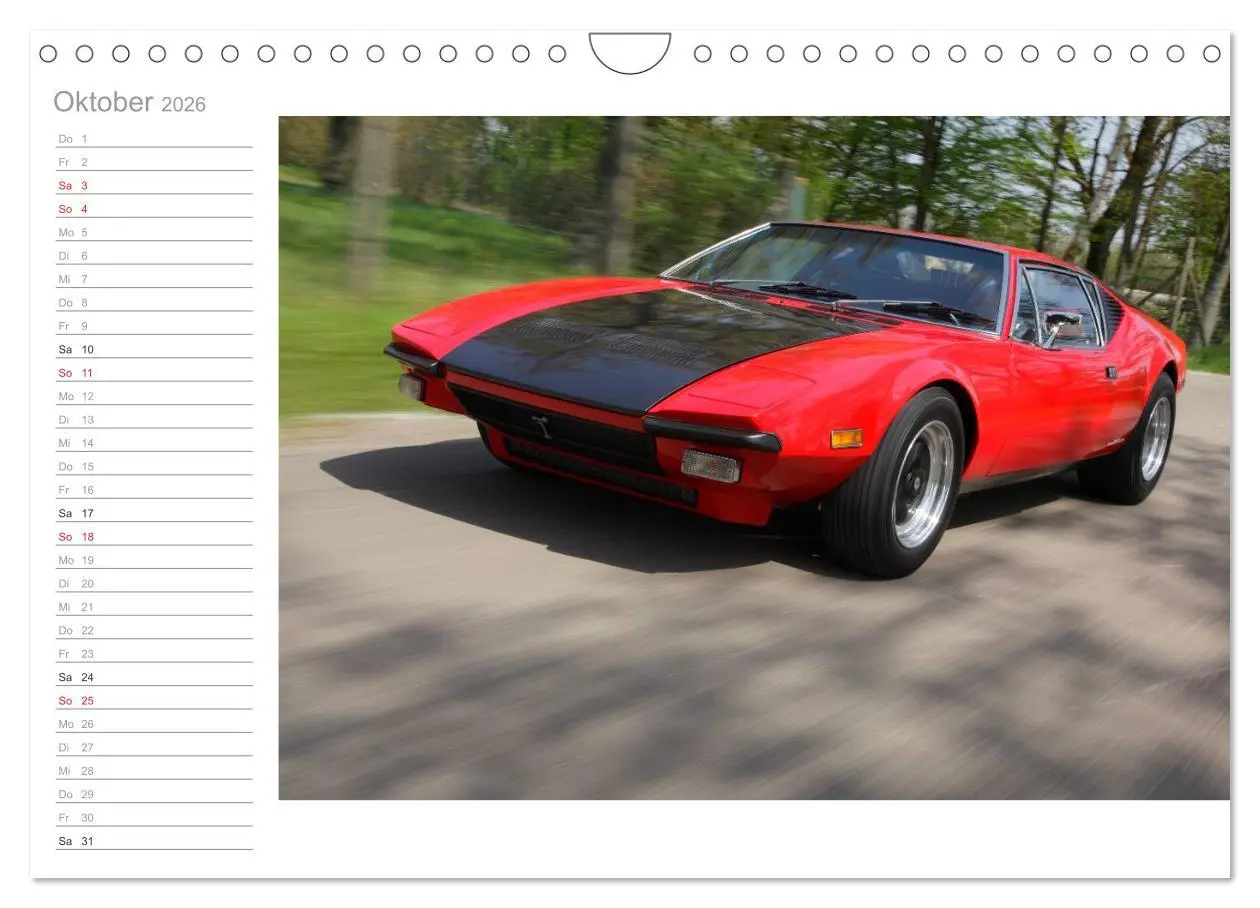 Bild: 9783516002294 | De Tomaso Pantera (Wandkalender 2026 DIN A4 quer), CALVENDO...