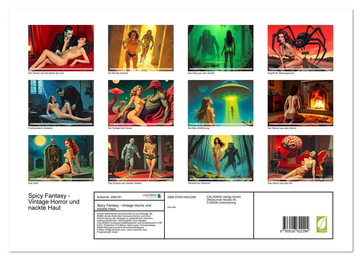 Bild: 9783516622294 | Spicy Fantasy - Vintage Horror und nackte Haut (hochwertiger...