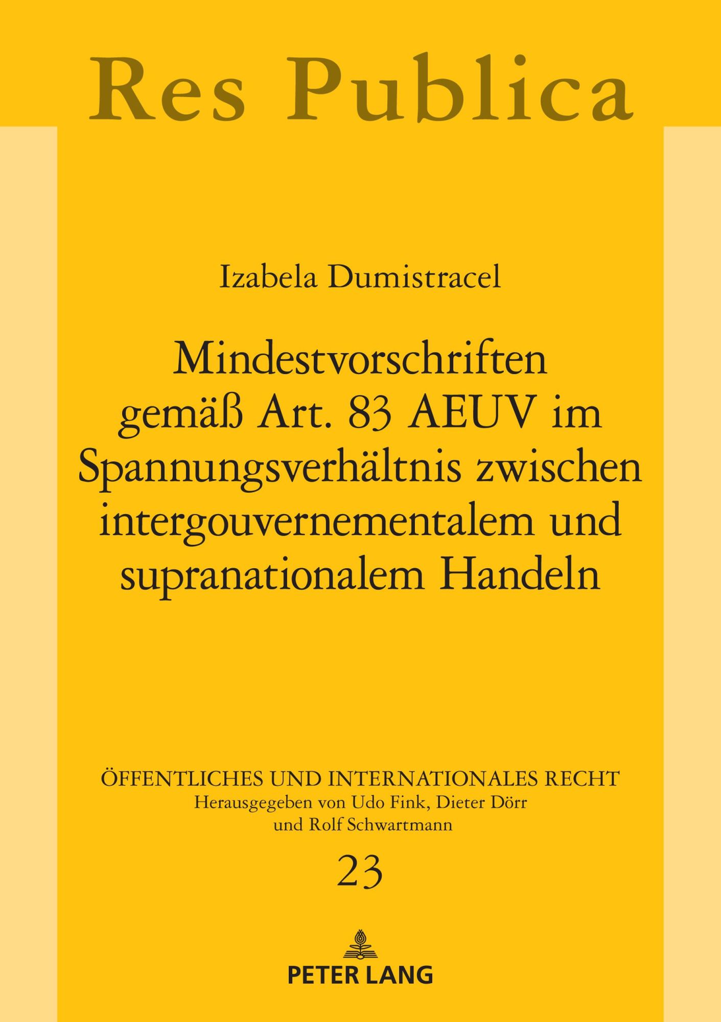 Cover: 9783631912294 | Mindestvorschriften gemäß Art. 83 AEUV im Spannungsverhältnis...
