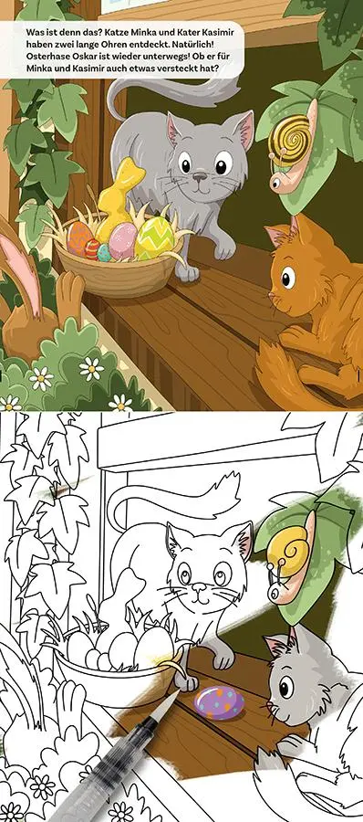 Bild: 9783735892294 | Mein Zauber-Wassermalbuch Frohe Ostern | Janina Heese | Buch | 16 S.