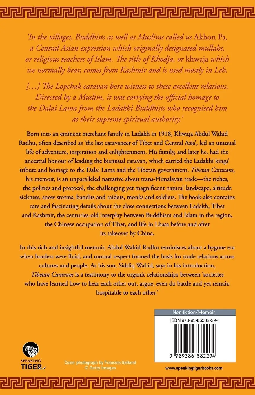 Rückseite: 9789386582294 | Tibetan Caravans | Journeys From Leh to Lhasa | Abdul Wahid Radhu