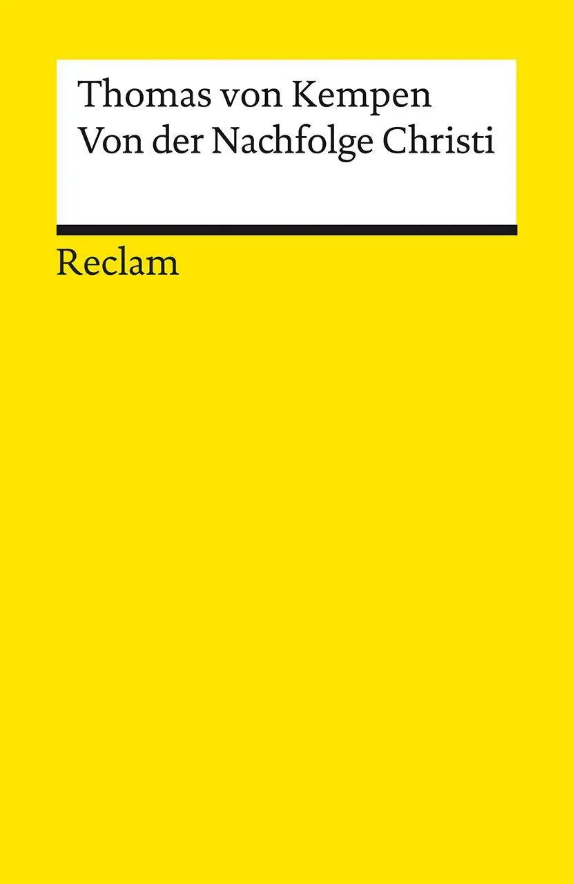 Cover: 9783150142394 | Von der Nachfolge Christi | Thomas Von Kempen | Taschenbuch | 371 S.