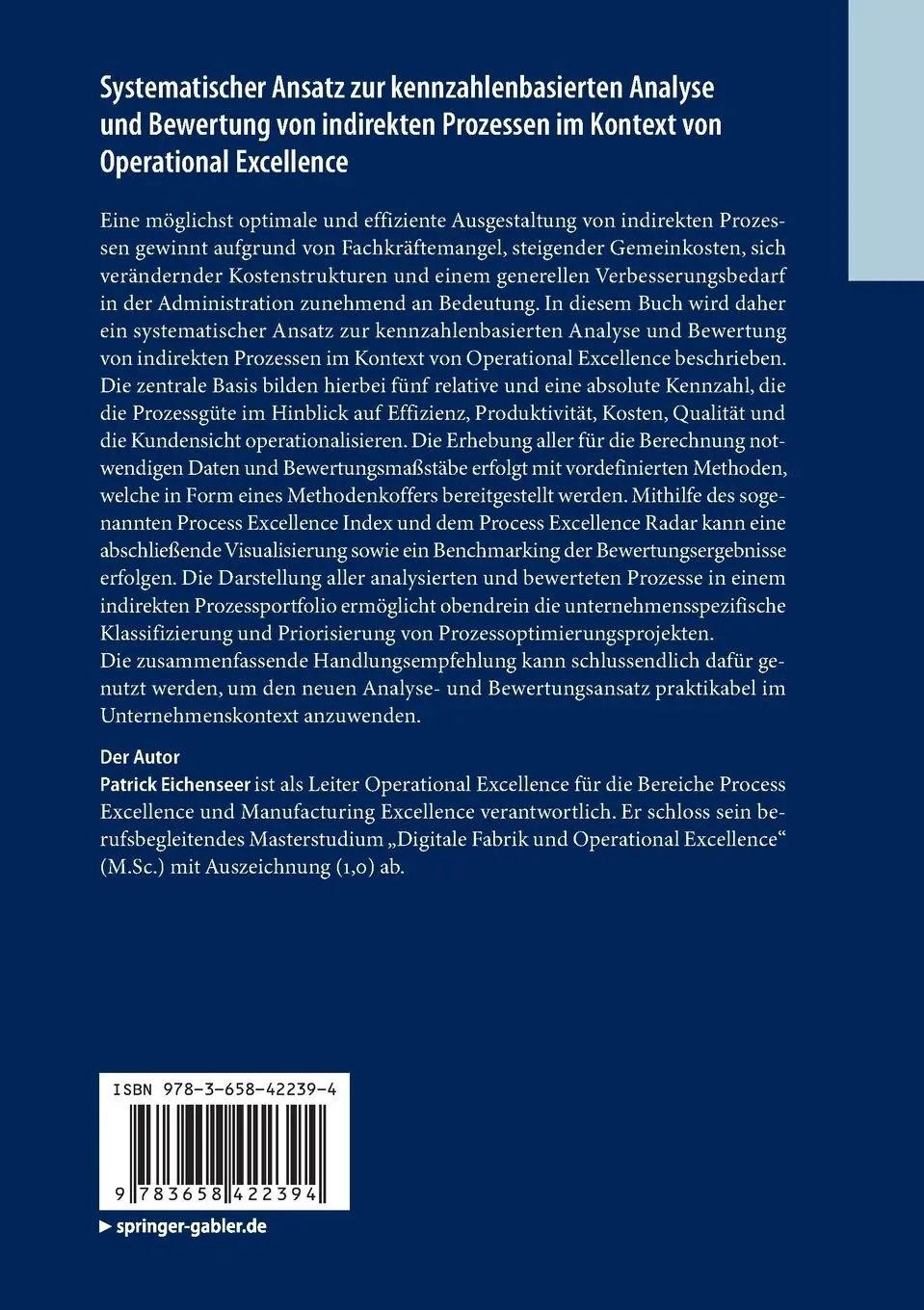 Rückseite: 9783658422394 | Systematischer Ansatz zur kennzahlenbasierten Analyse und Bewertung...