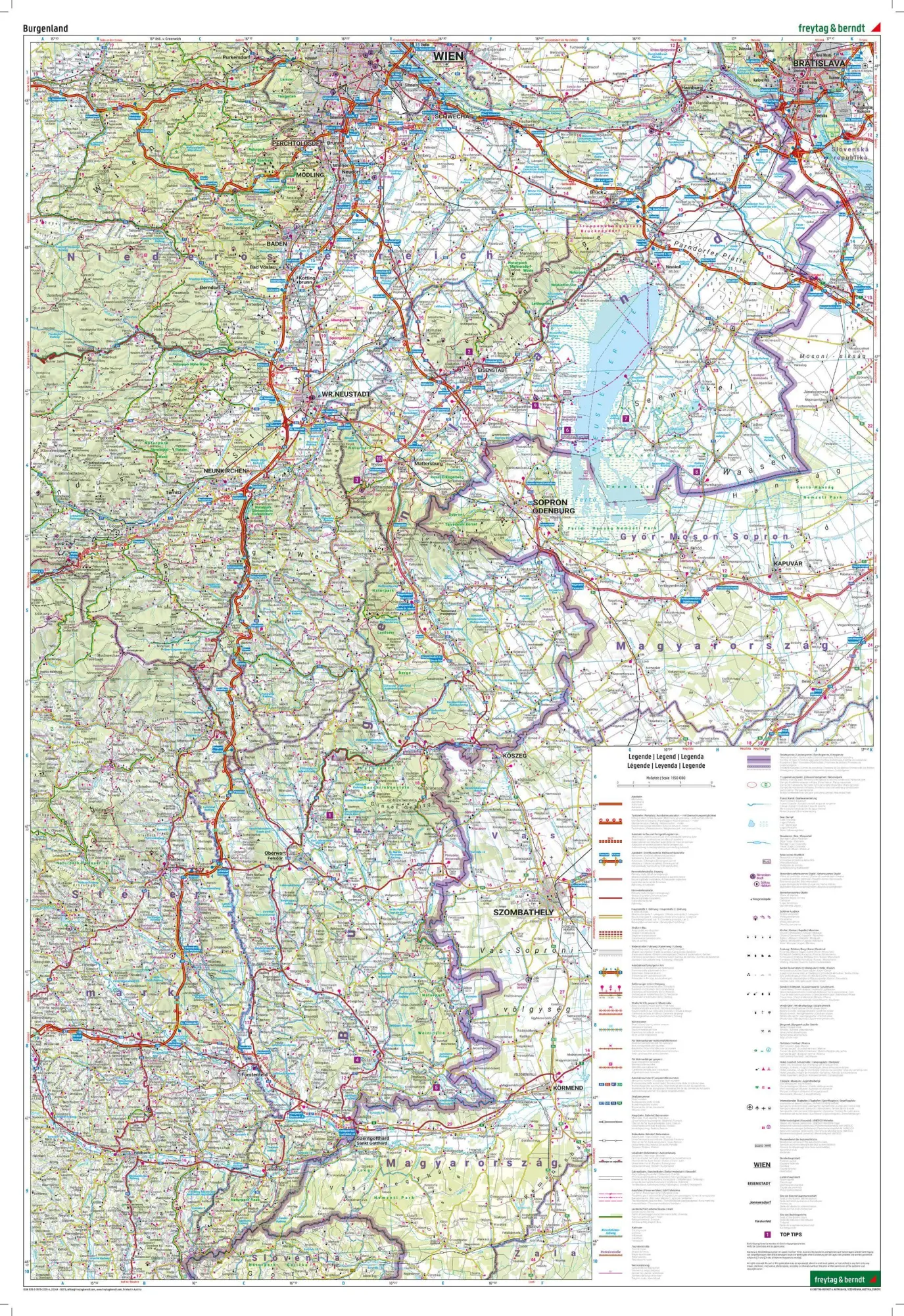 Bild: 9783707922394 | freytag &amp; berndt Straßenkarte Burgenland 1:150.000 | Freytag &amp; Berndt