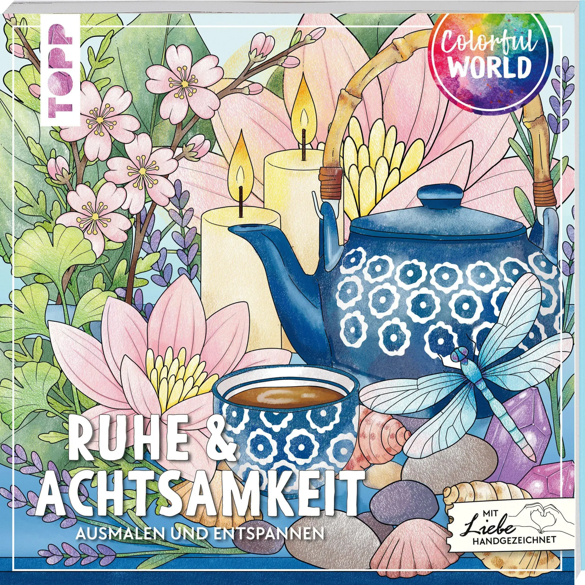 Cover: 9783735882394 | Colorful World - Ruhe &amp; Achtsamkeit | Ausmalen &amp; entspannen | Buch