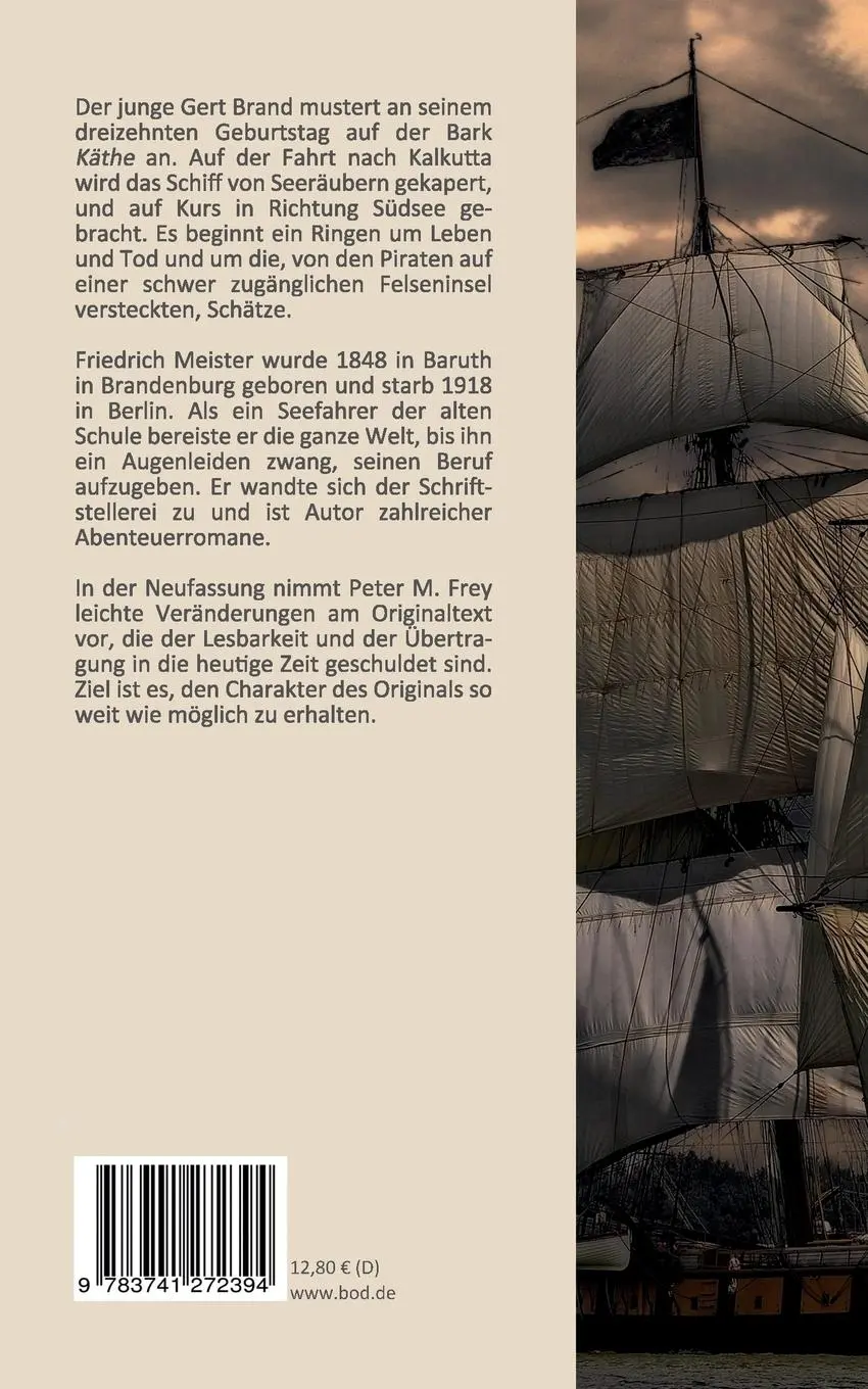 Rückseite: 9783741272394 | Der Seeteufel | Eine Seegeschichte von Friedrich Meister | Meister