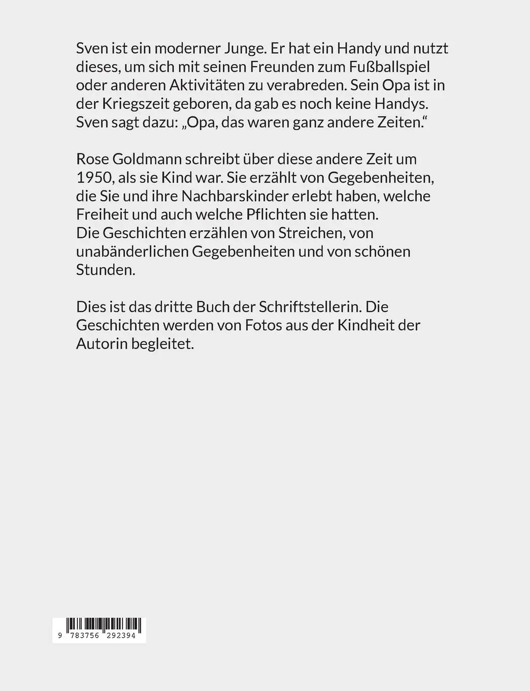 Rückseite: 9783756292394 | Wir Bonsfelder Kinder | Erlebnisse aus der Nachkriegszeit | Goldmann