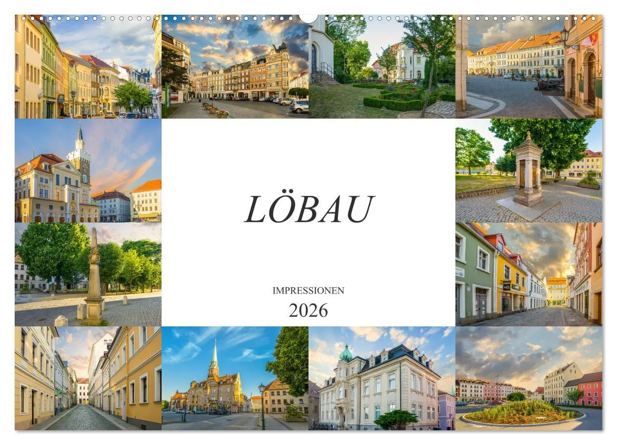 Cover: 9783457822494 | Löbau Impressionen (Wandkalender 2026 DIN A2 quer), CALVENDO...