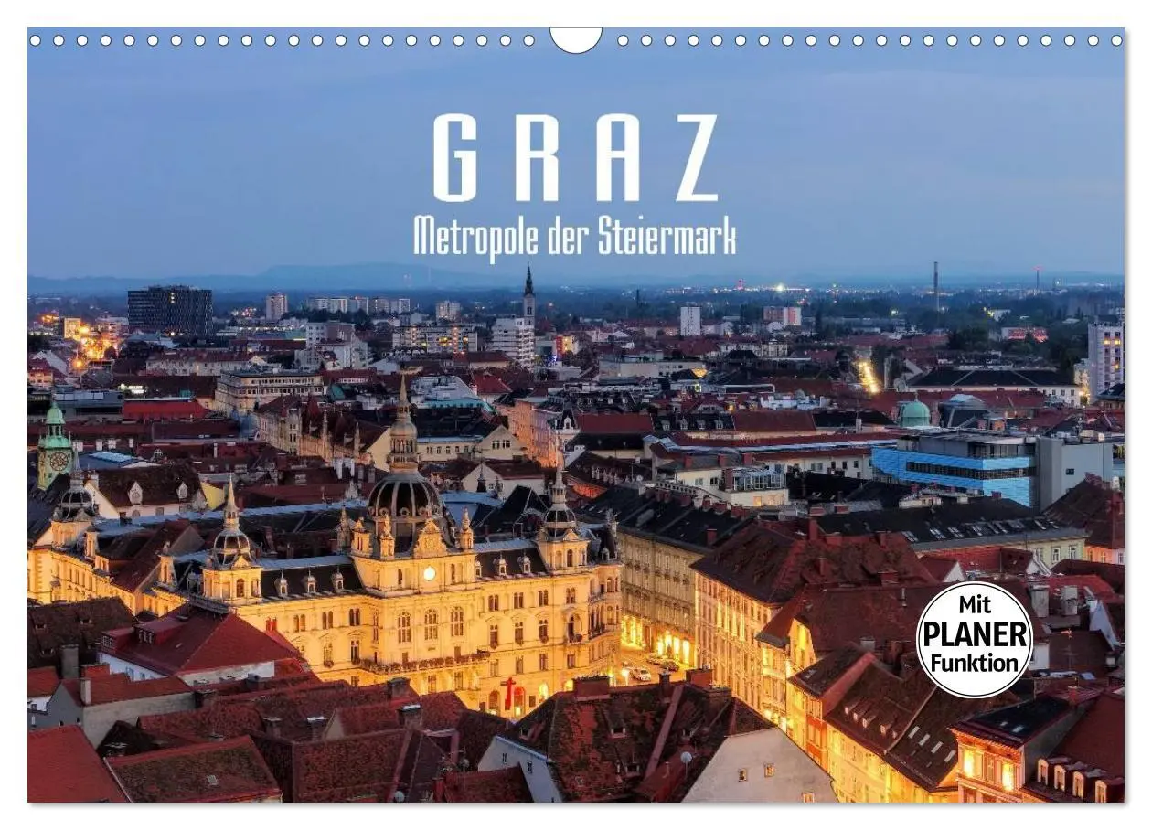Cover: 9783457992494 | Graz - Metropole der Steiermark (Wandkalender 2026 DIN A3 quer),...