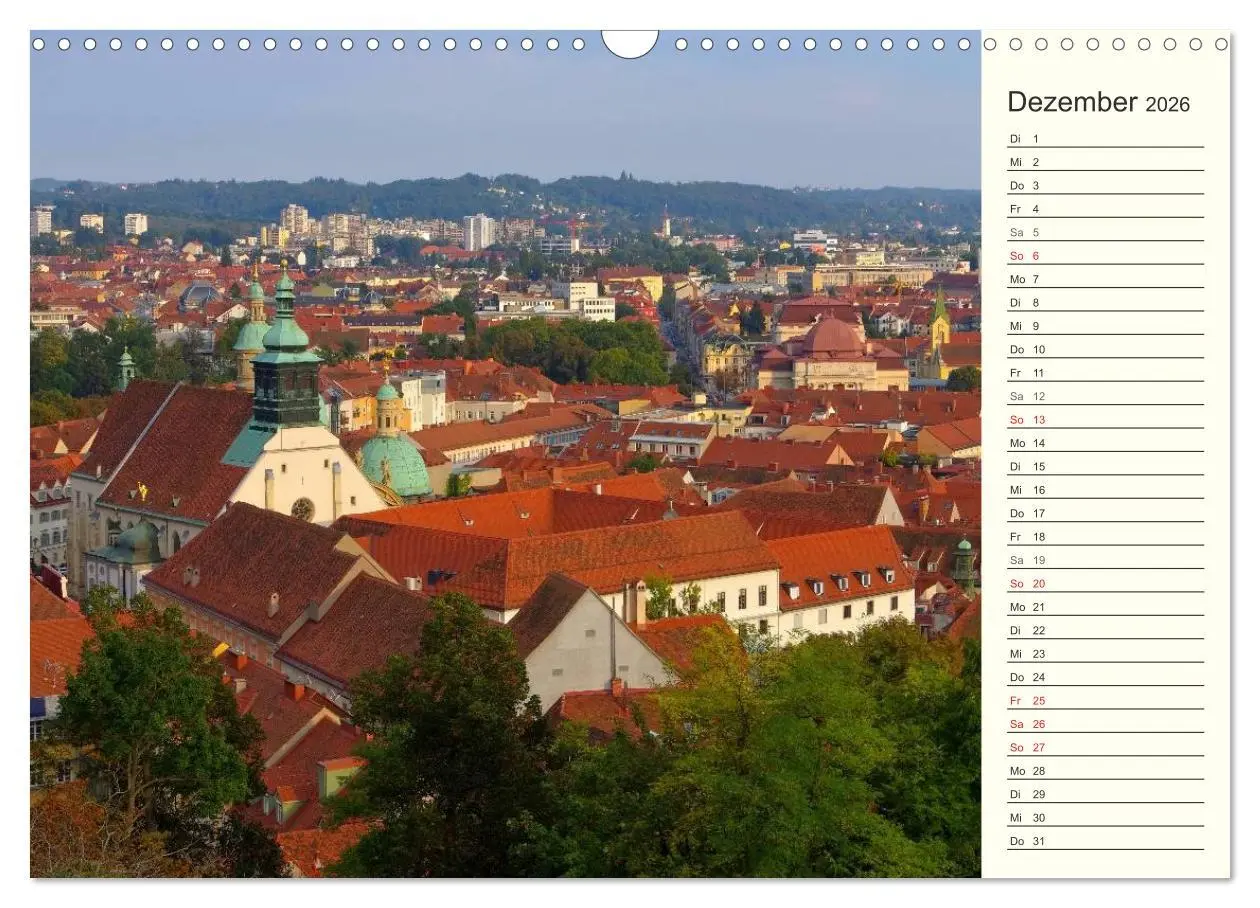 Bild: 9783457992494 | Graz - Metropole der Steiermark (Wandkalender 2026 DIN A3 quer),...