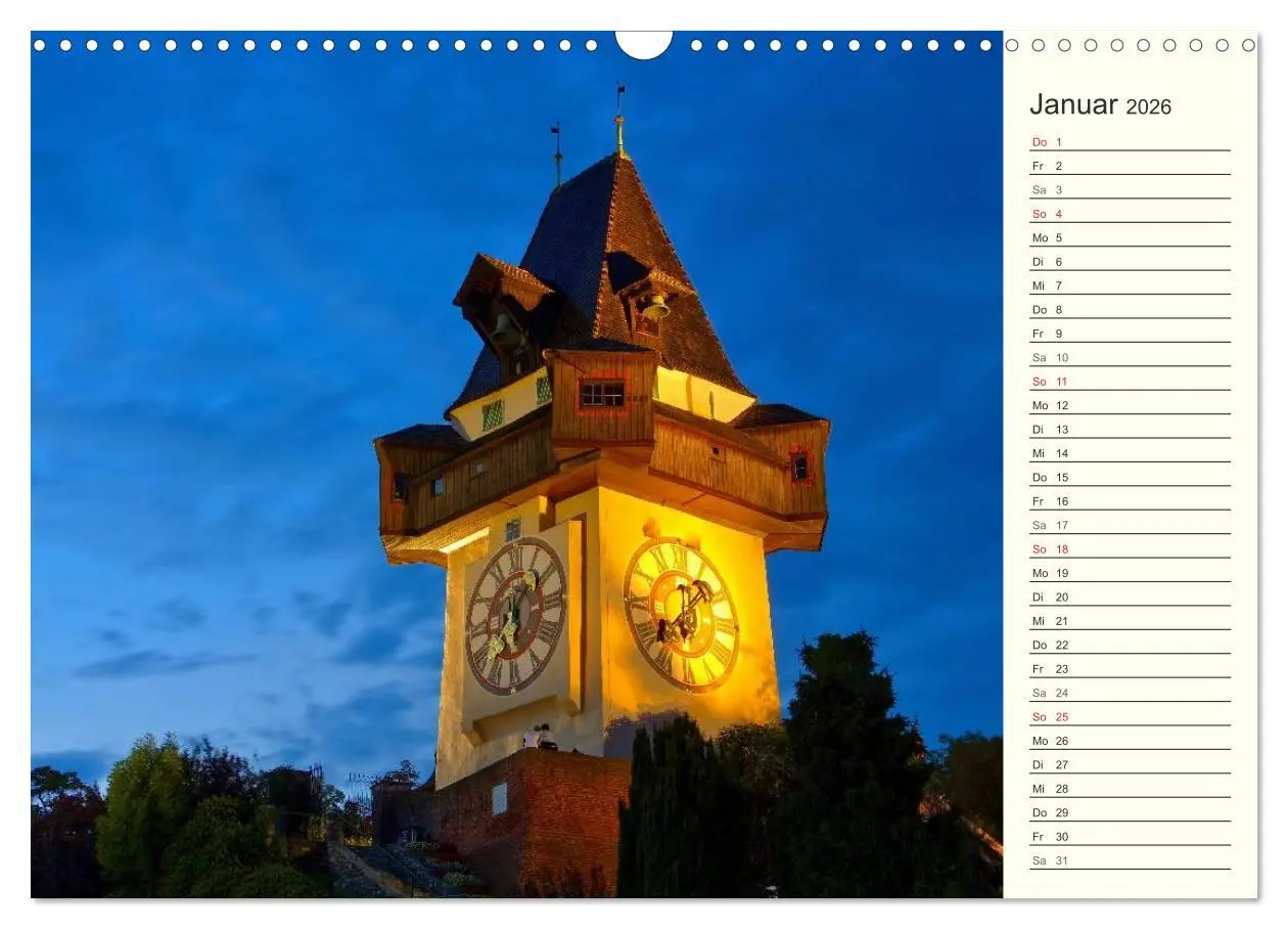 Bild: 9783457992494 | Graz - Metropole der Steiermark (Wandkalender 2026 DIN A3 quer),...