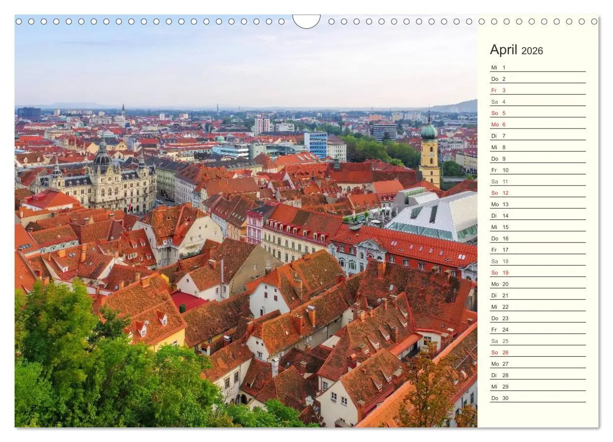 Bild: 9783457992494 | Graz - Metropole der Steiermark (Wandkalender 2026 DIN A3 quer),...