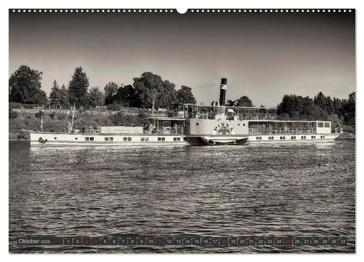 Bild: 9783516152494 | Schaufelraddampfer der Sächsischen Dampfschiffahrt (Wandkalender...