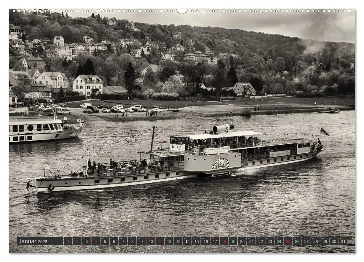 Bild: 9783516152494 | Schaufelraddampfer der Sächsischen Dampfschiffahrt (Wandkalender...