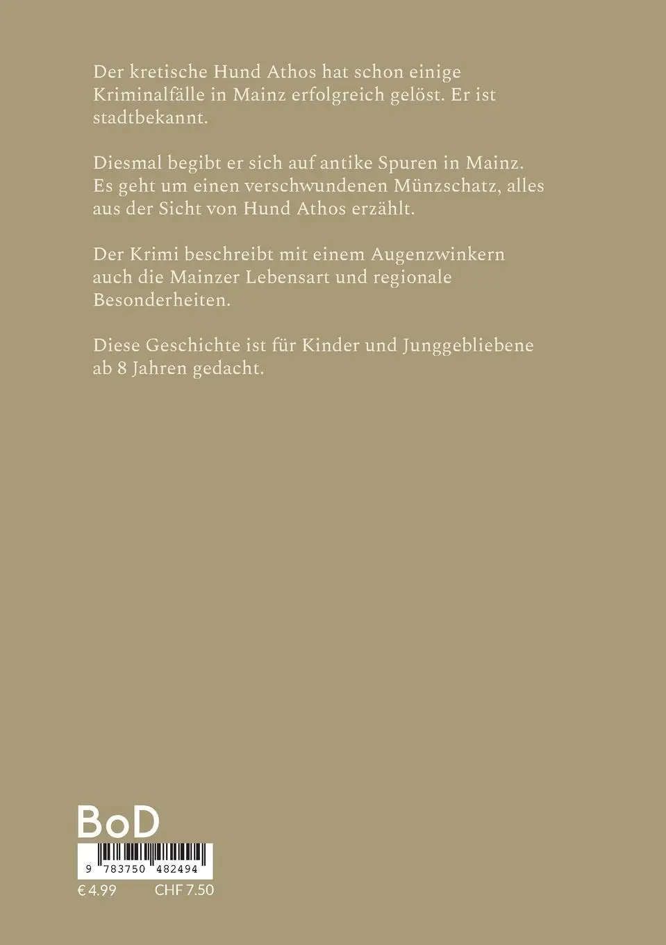 Rückseite: 9783750482494 | Athos und die Jagd nach dem Schatz von Moguntia | Deister (u. a.)