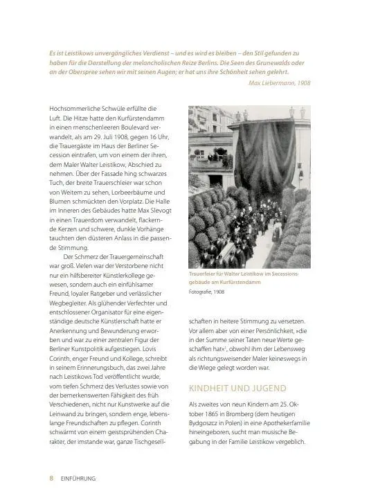 Bild: 9783898092494 | Walter Leistikow | Künstler der Moderne | Nicole Bröhan | Buch | 2024
