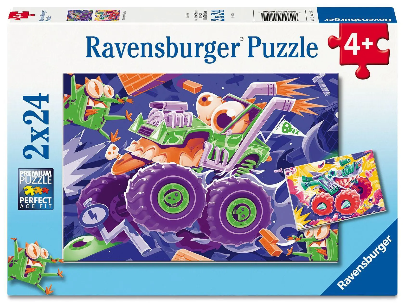 Cover: 4005555042594 | Kinderpuzzle 2x24 Teile - Monster Trucks | Spiel | 12004259 | Deutsch