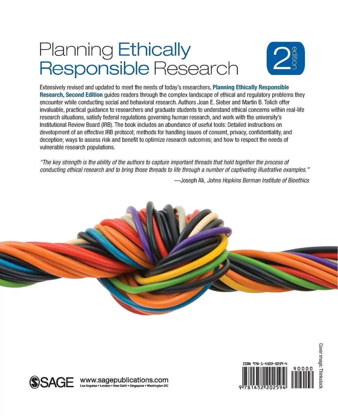 Rückseite: 9781452202594 | Planning Ethically Responsible Research | Joan E. Sieber (u. a.)