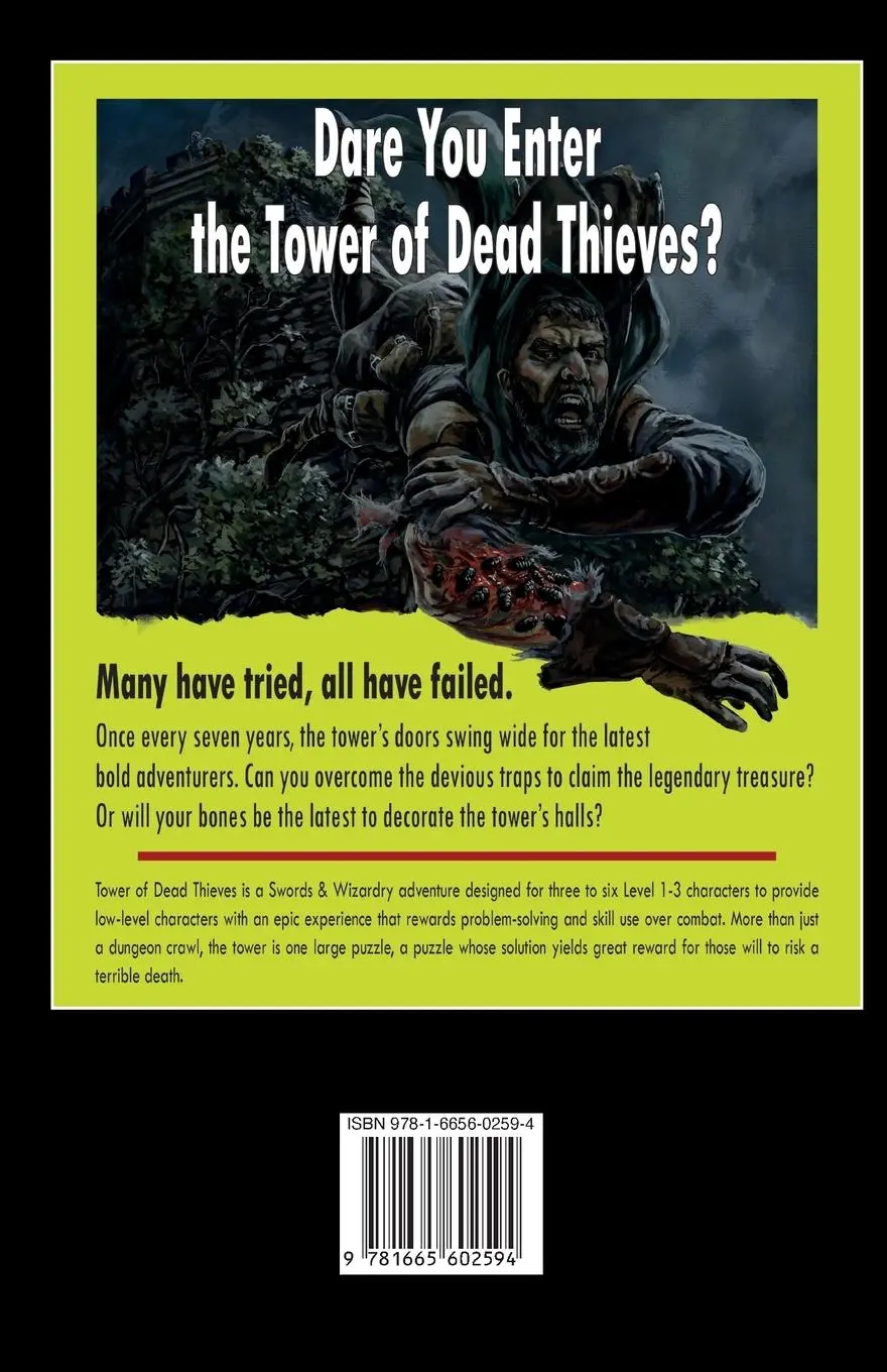 Rückseite: 9781665602594 | Tower of Dead Thieves OSR | Peter Spahn | Taschenbuch | Englisch