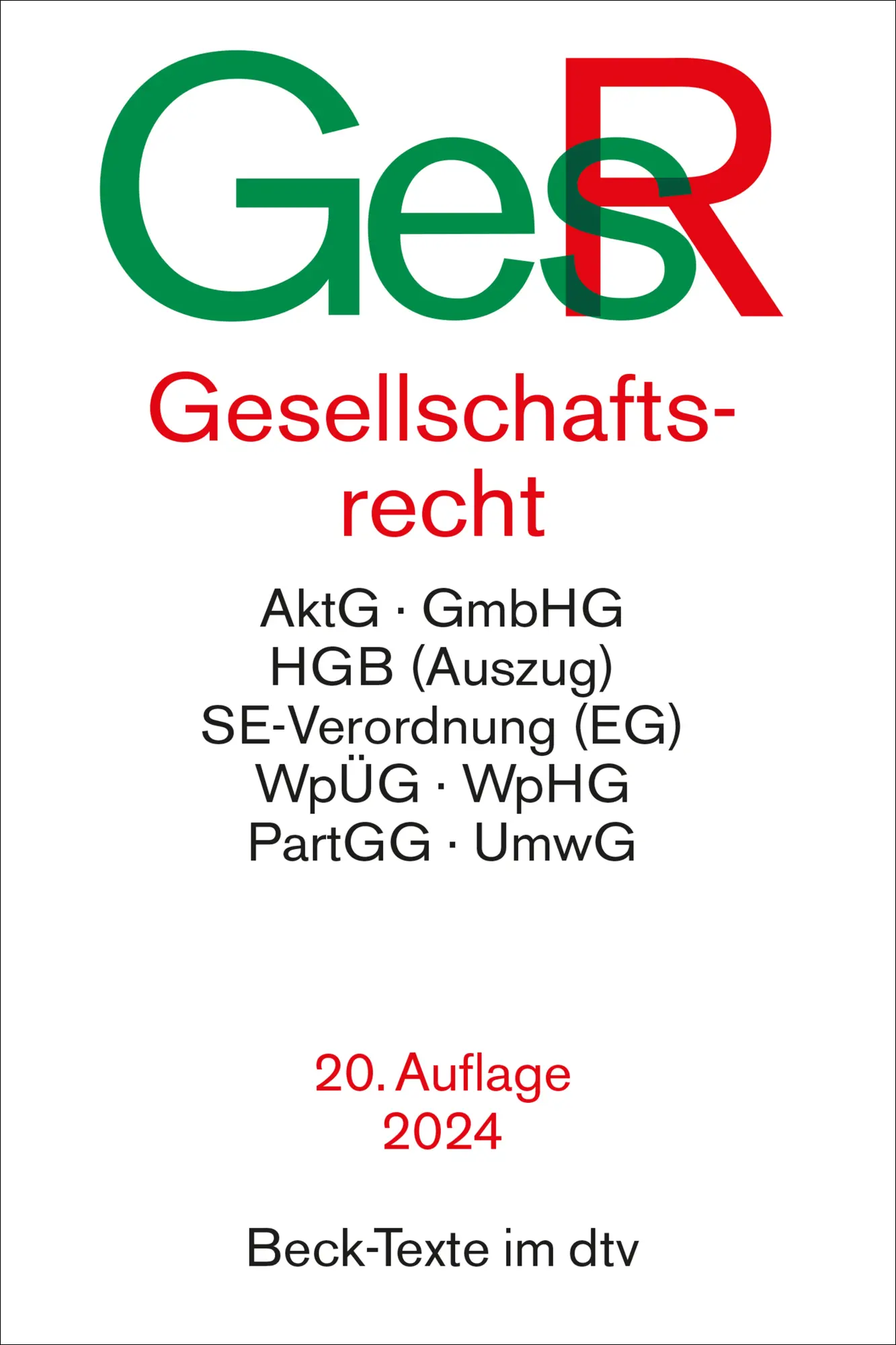 Cover: 9783423532594 | Gesellschaftsrecht | Taschenbuch | dtv-Taschenbücher Beck Texte | 2024