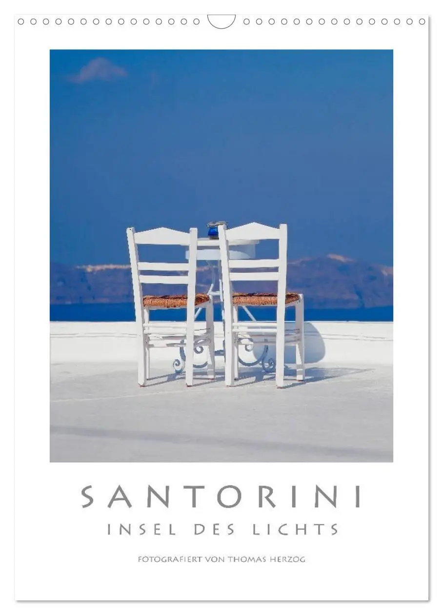 Cover: 9783457052594 | SANTORINI - INSEL DES LICHTS (Wandkalender 2025 DIN A3 hoch),...