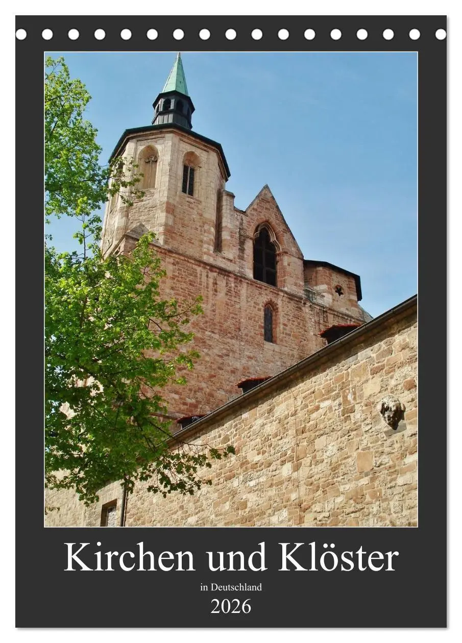 Cover: 9783516452594 | Kirchen und Klöster in Deutschland (Tischkalender 2026 DIN A5...