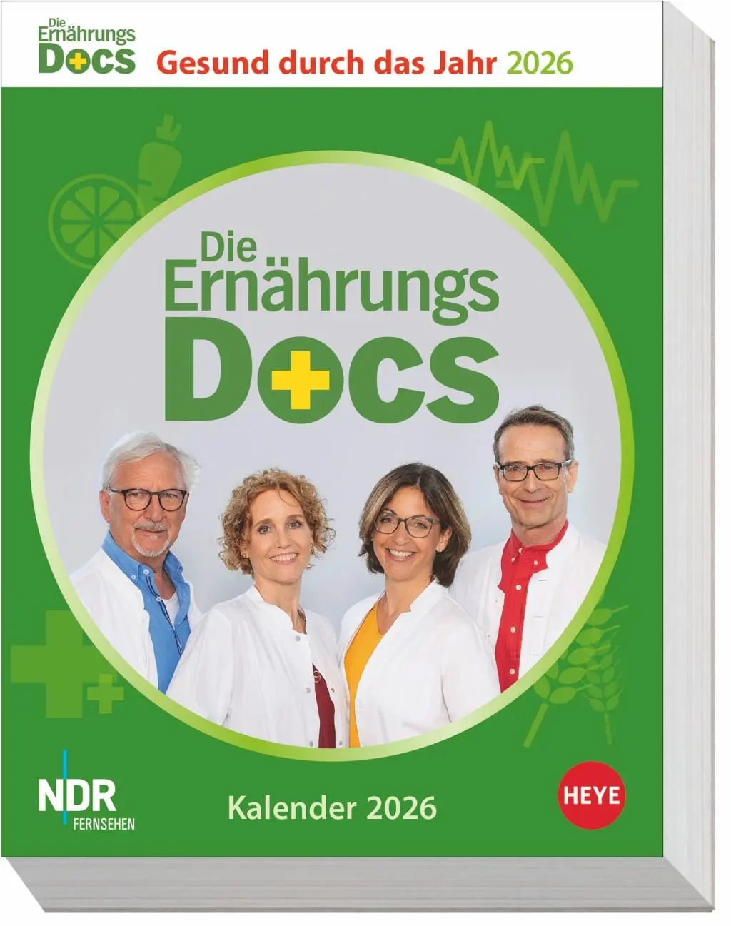 Cover: 9783756412594 | Die Ernährungs-Docs - Gesund durch das Jahr Tagesabreißkalender 2026