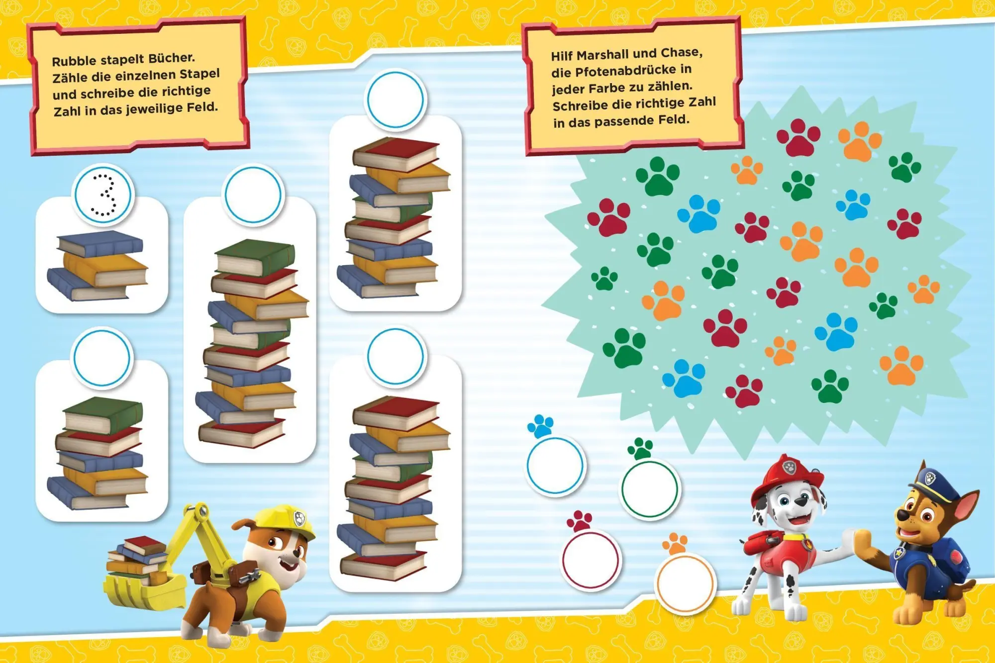 Bild: 9783849952594 | PAW Patrol Mein Lernspielheft l Erste Zahlen | Taschenbuch | 22 S.
