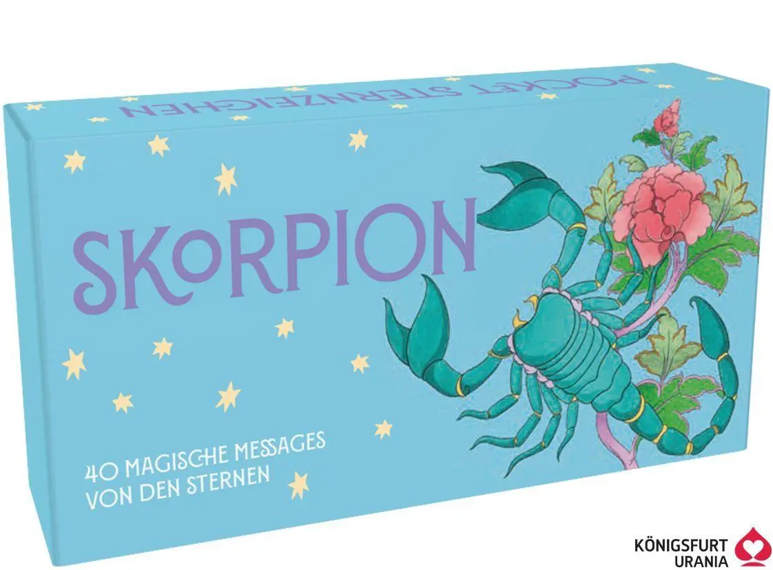 Cover: 4250375102694 | Sternzeichen Skorpion - 40 Karten in Magnetschachtel mit...