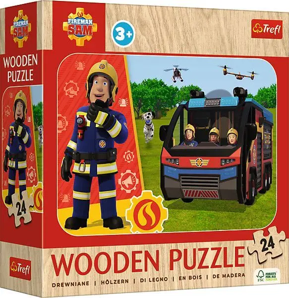 Cover: 5900511202694 | Holz Puzzle Junior 24 - Feuerwehrmann Sam | Spiel | In Kartonage