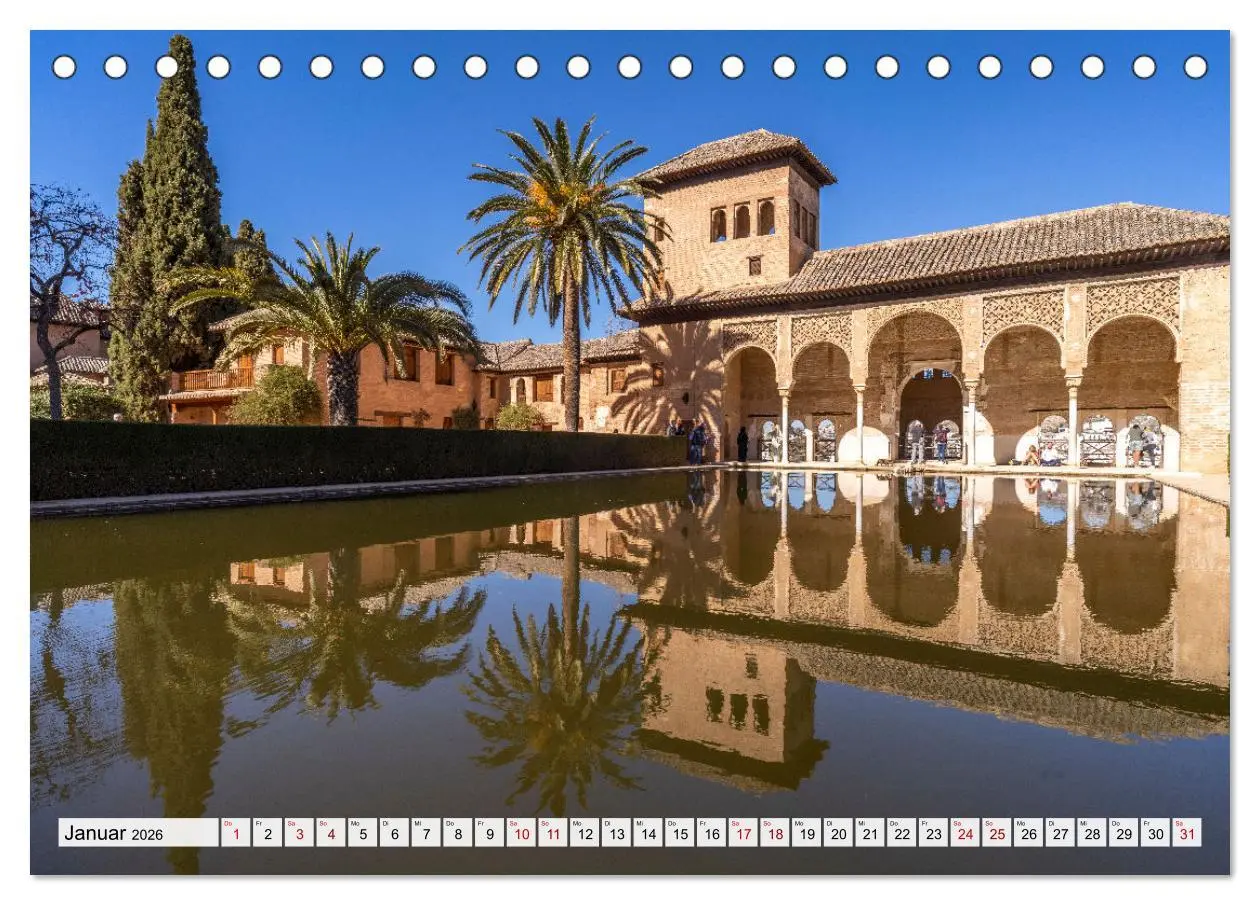 Bild: 9783457592694 | Andalusien - Granada (Tischkalender 2026 DIN A5 quer), CALVENDO...