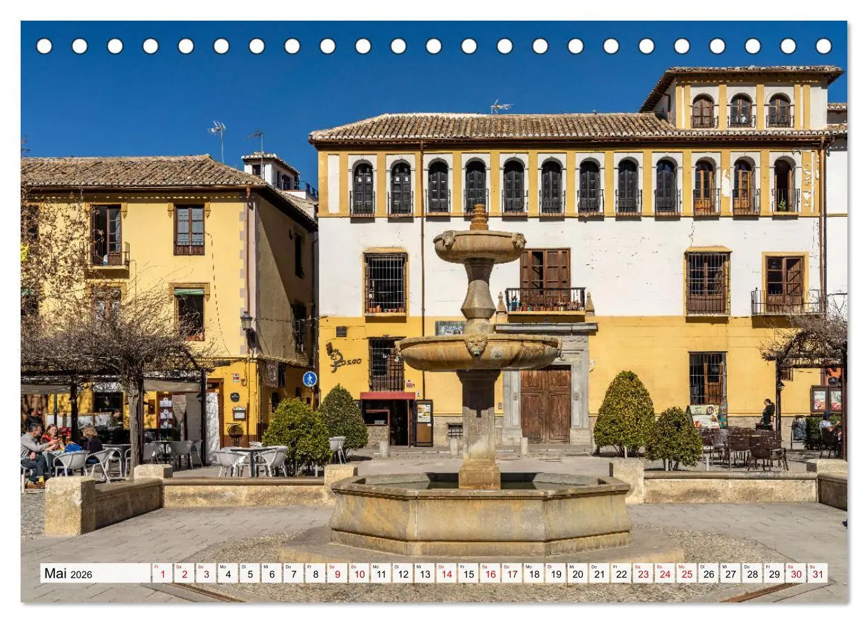 Bild: 9783457592694 | Andalusien - Granada (Tischkalender 2026 DIN A5 quer), CALVENDO...