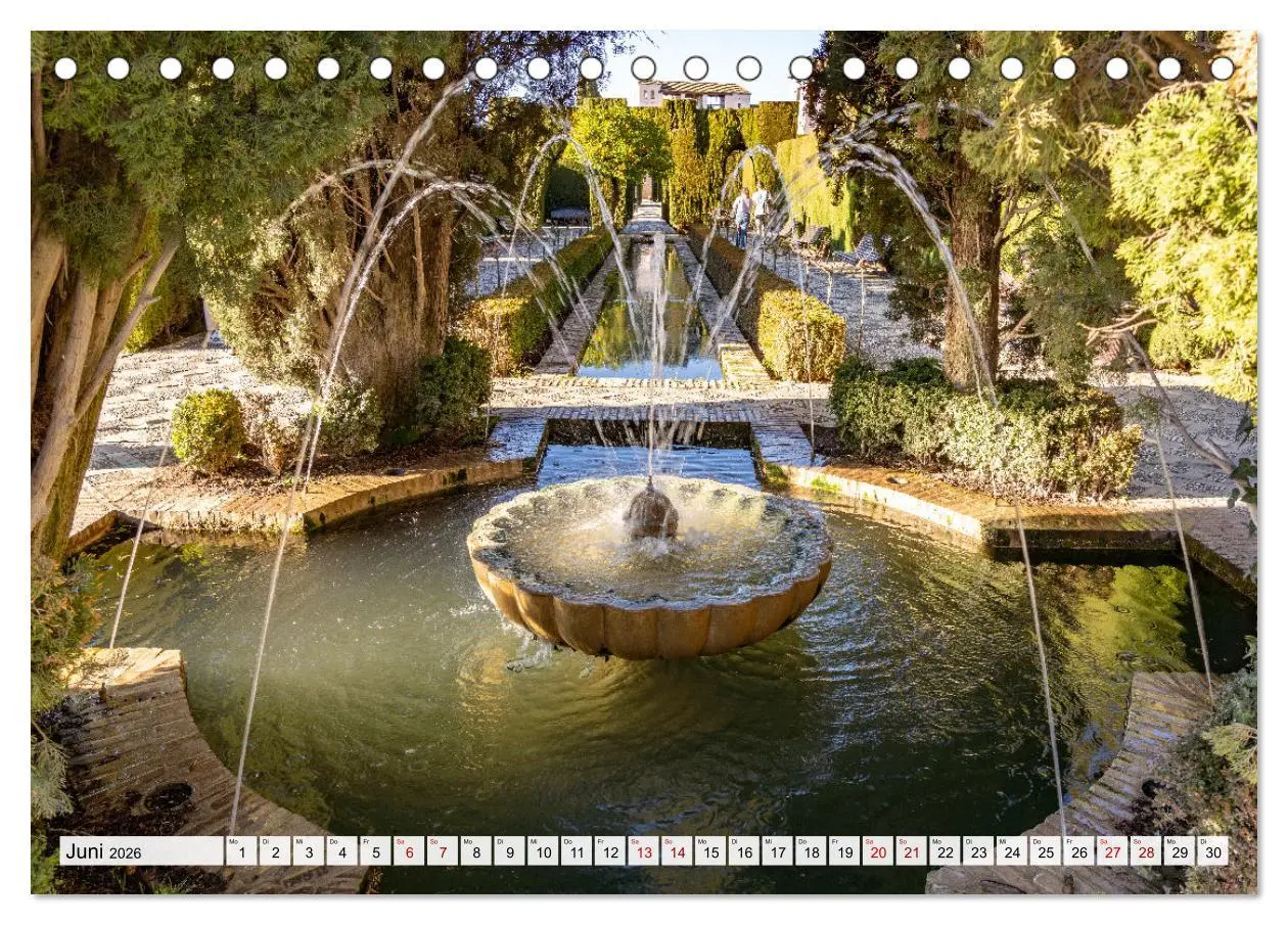 Bild: 9783457592694 | Andalusien - Granada (Tischkalender 2026 DIN A5 quer), CALVENDO...