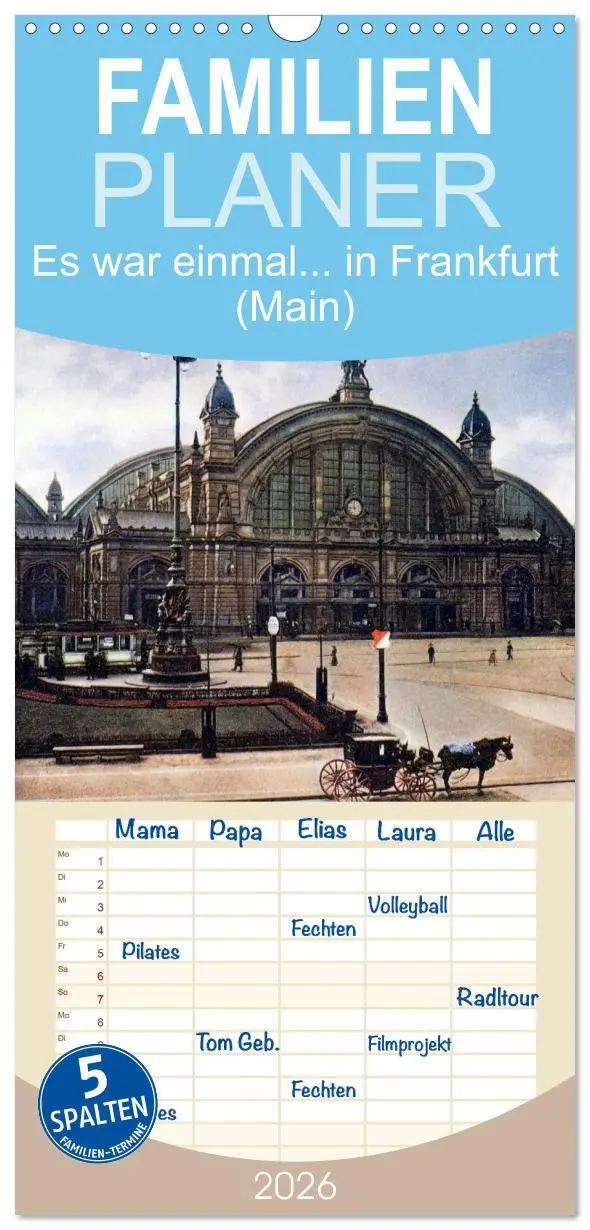 Cover: 9783516512694 | Familienplaner 2026 - Es war einmal... in Frankfurt (Main) mit 5...