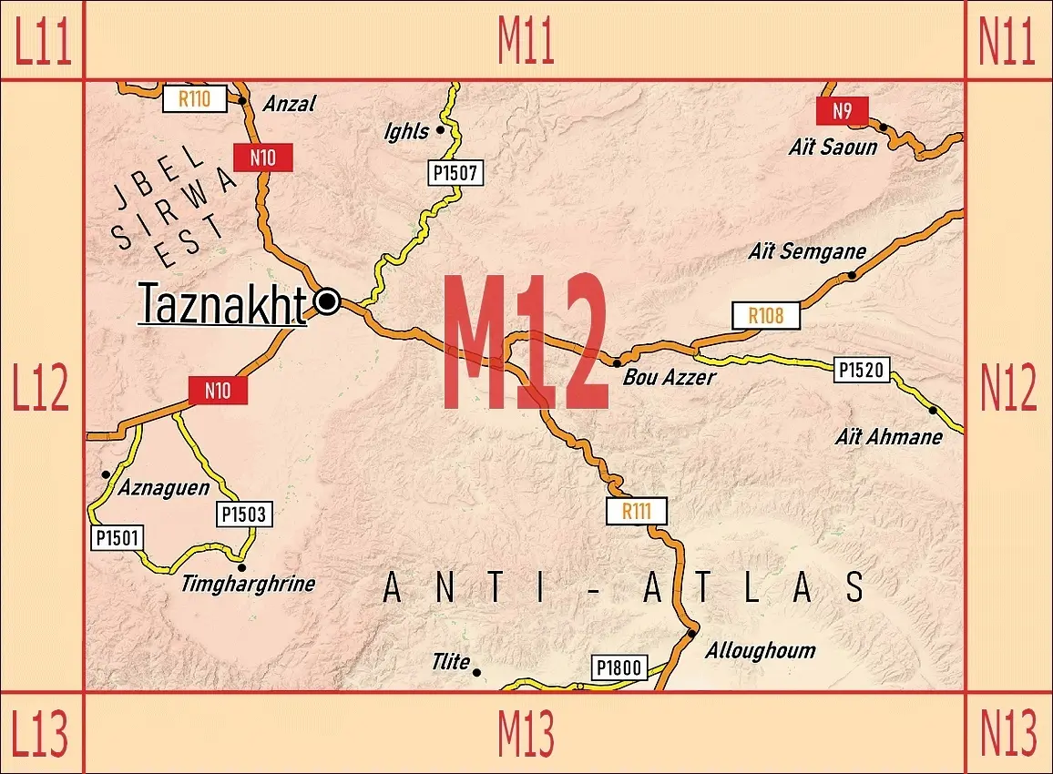 Bild: 9783943752694 | M12: Taznakht - Anzal - Aït Saoun - Alloughoum - Jbel Sirwa est | 2 S.