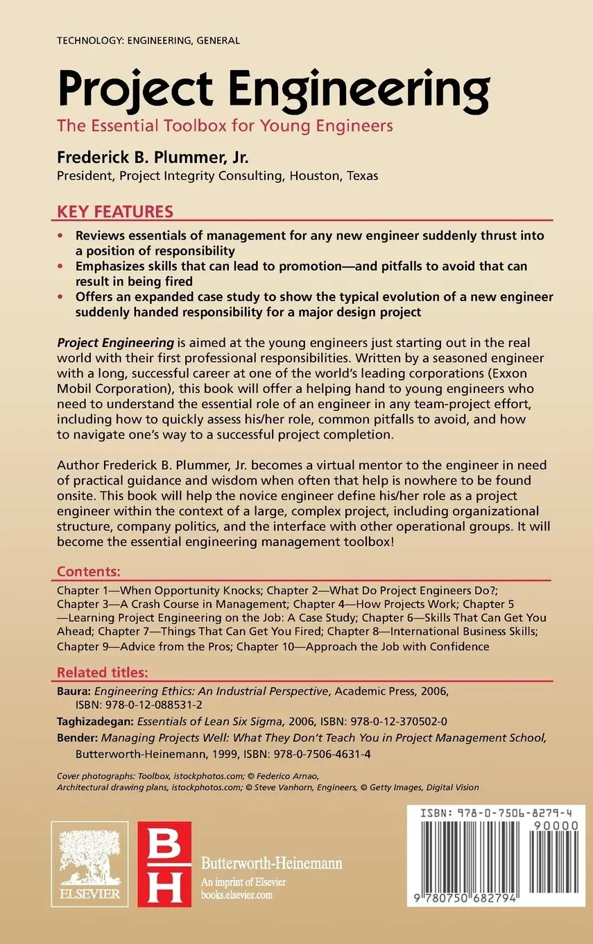 Rückseite: 9780750682794 | Project Engineering | The Essential Toolbox for Young Engineers | Buch