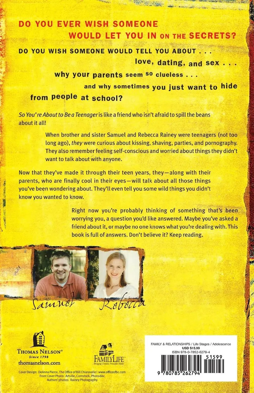 Rückseite: 9780785262794 | So You're About to Be a Teenager | Dennis Rainey (u. a.) | Taschenbuch