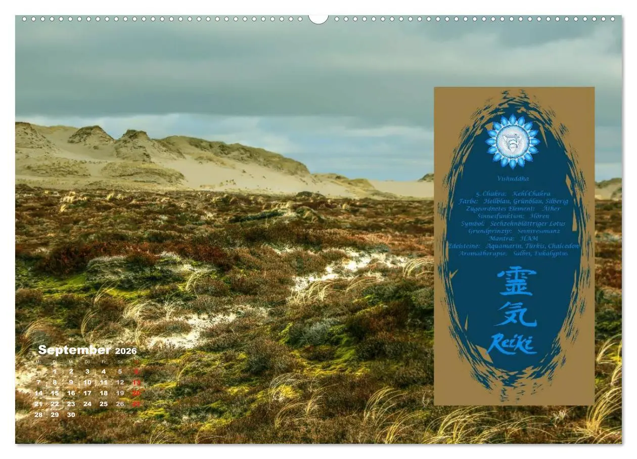 Bild: 9783516052794 | REIKI - Chakrameditation (Wandkalender 2026 DIN A2 quer), CALVENDO...