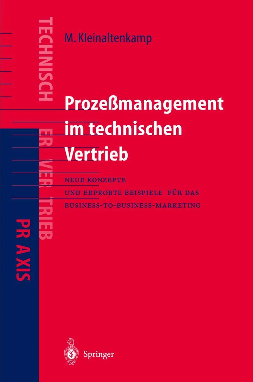 Cover: 9783540642794 | Prozeßmanagement im Technischen Vertrieb | Michael Ehret (u. a.) | ix