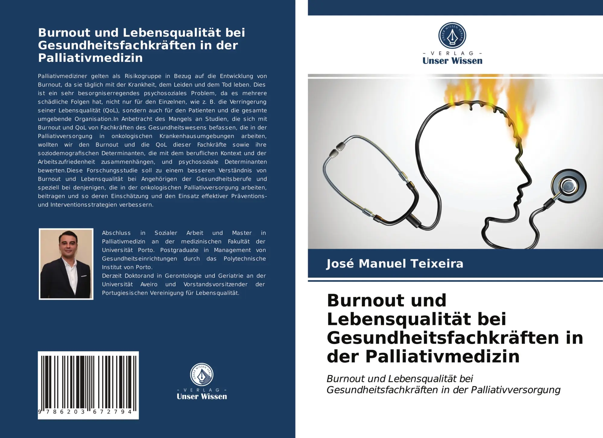 Cover: 9786203672794 | Burnout und Lebensqualität bei Gesundheitsfachkräften in der...