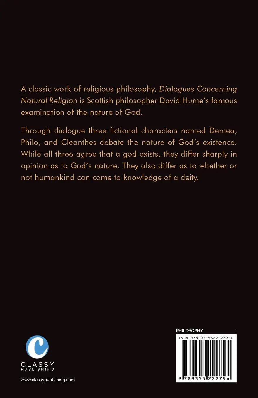 Rückseite: 9789355222794 | Dialogues Concerning Natural Religion | David Hume | Taschenbuch