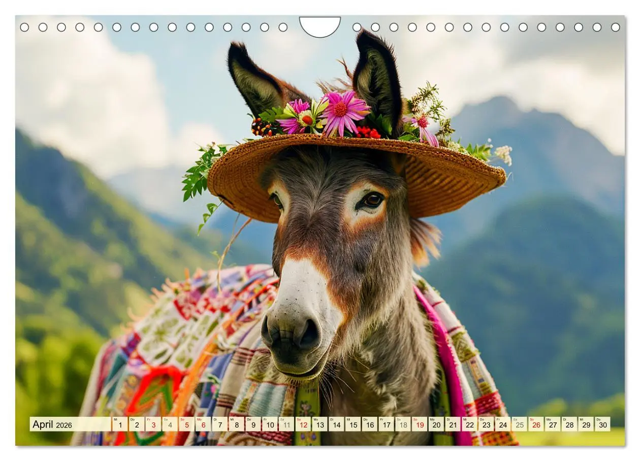 Bild: 9783457332894 | Esel mit Hut! Blumige Eleganz für ein modisches Märchen...